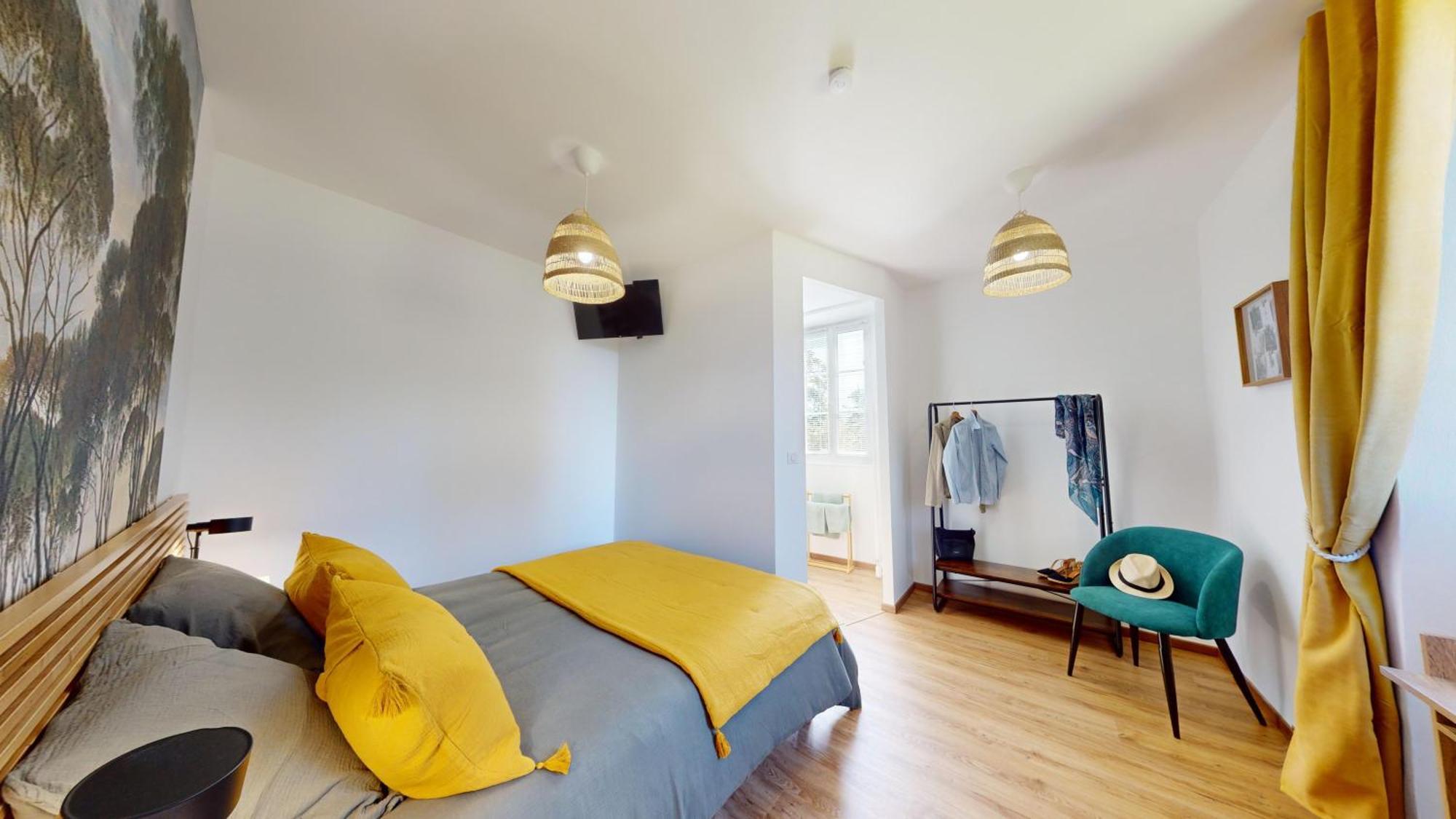 Bed and Breakfast Domaine De L'Eau Partie Carentan Habitación foto